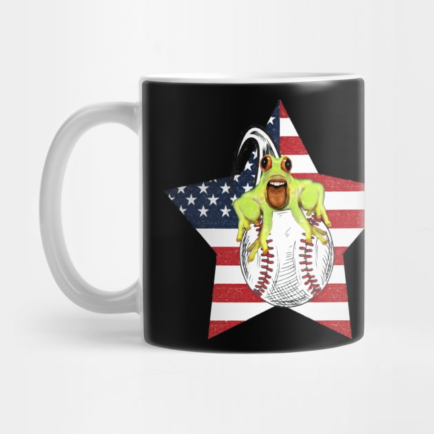 Baseball frog trend funny by UMF - Fwo Faces Frog